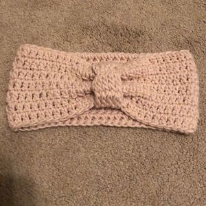Light pink winter head band